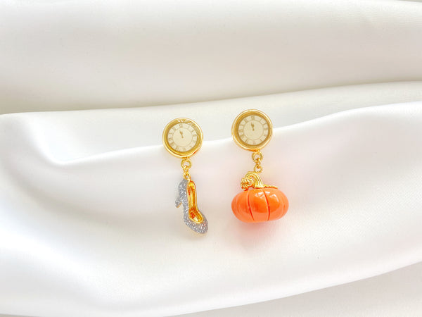 Cinderella and Pumpkin Earrings, E2865