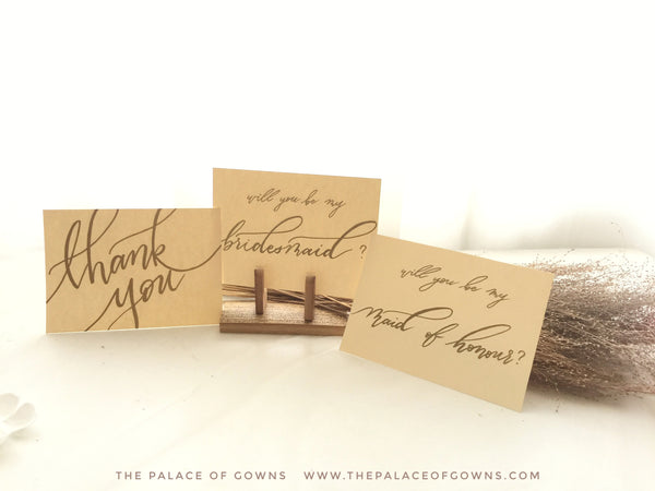 Thank You Card (Hand-calligraphy)